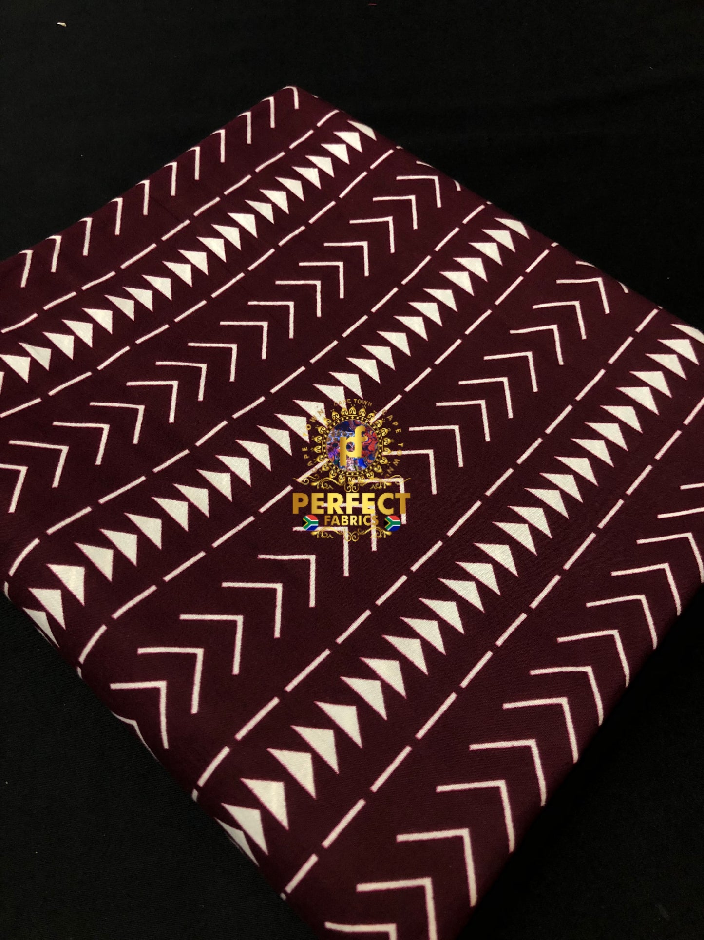 Maroon & White Tribal Ankara