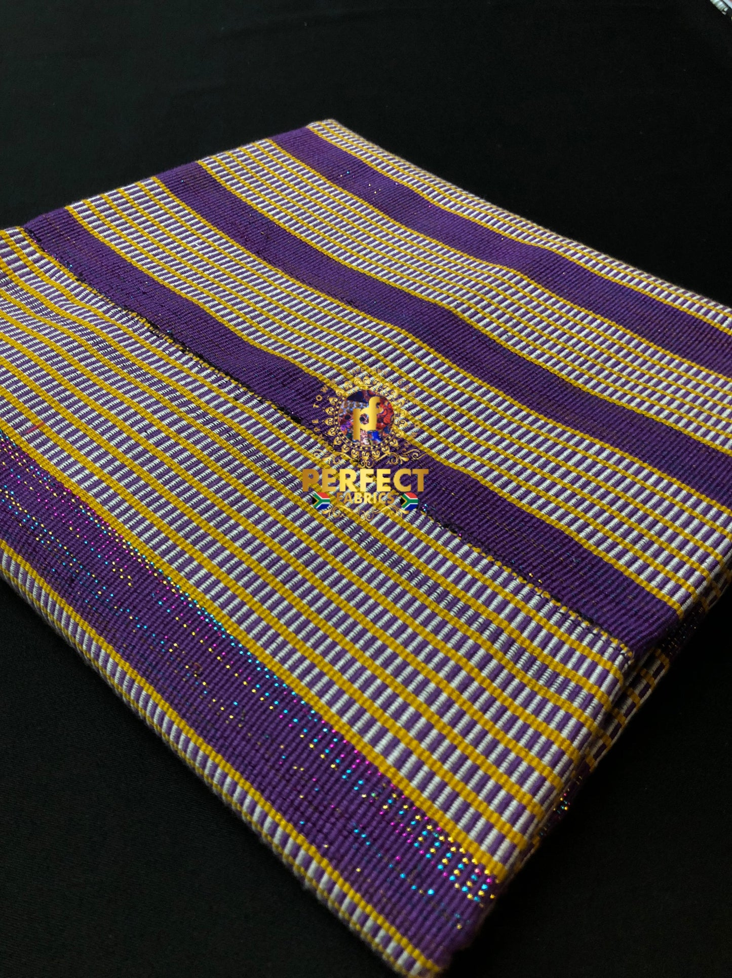 Fugu - Purple & Gold Kente