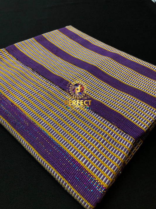 Fugu - Purple & Gold Kente