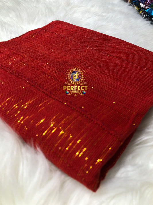 Ashanti Red Shimmer Kente