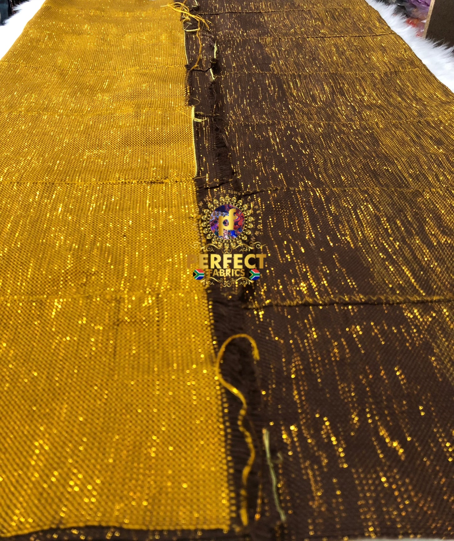 Brown & Gold Ombre Kente