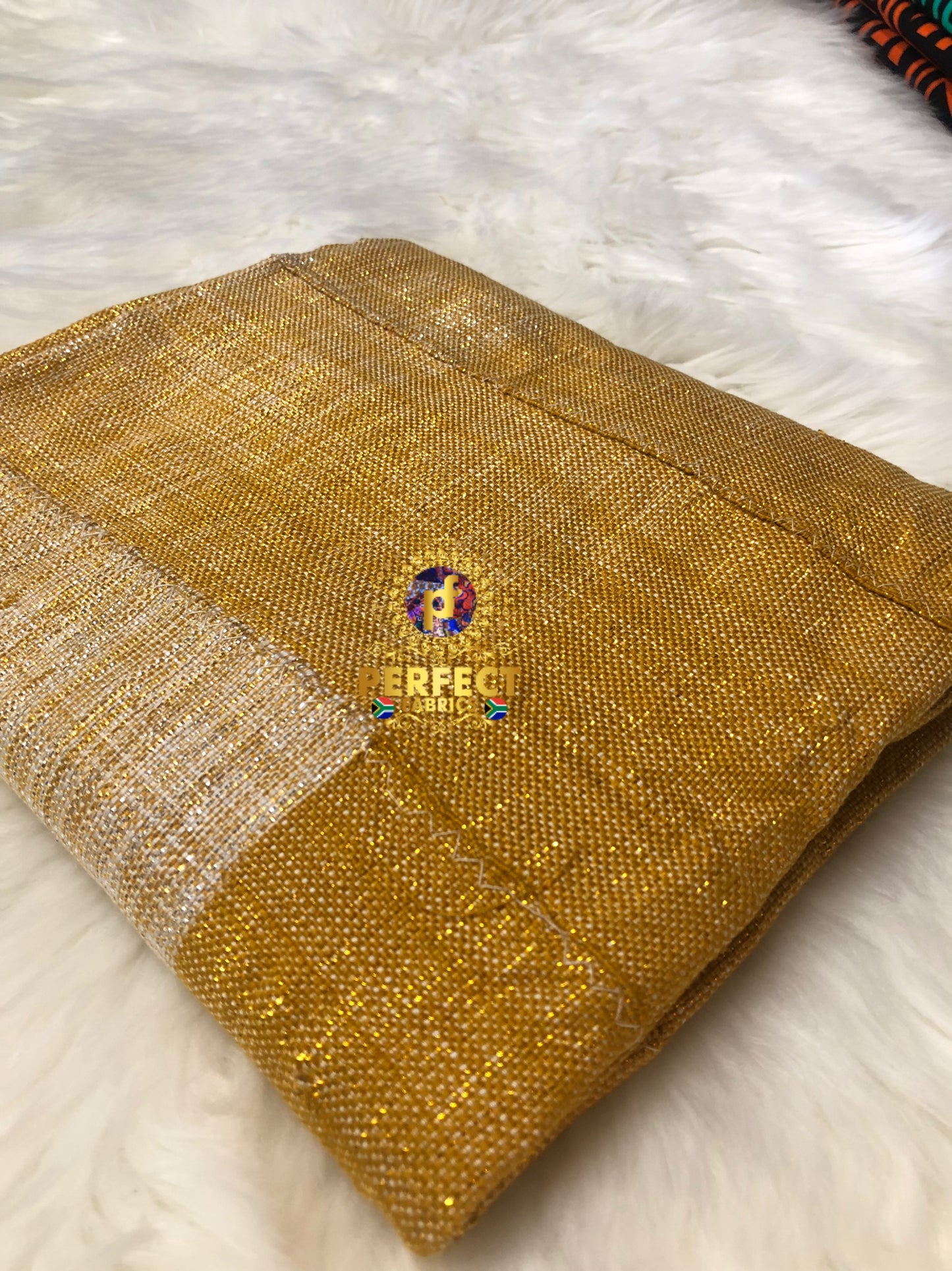 Cream & Gold Ombre Kente