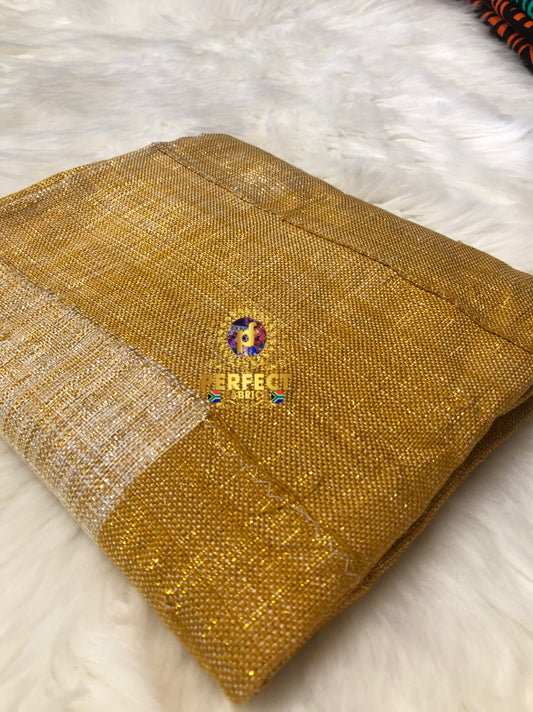 Cream & Gold Ombre Kente