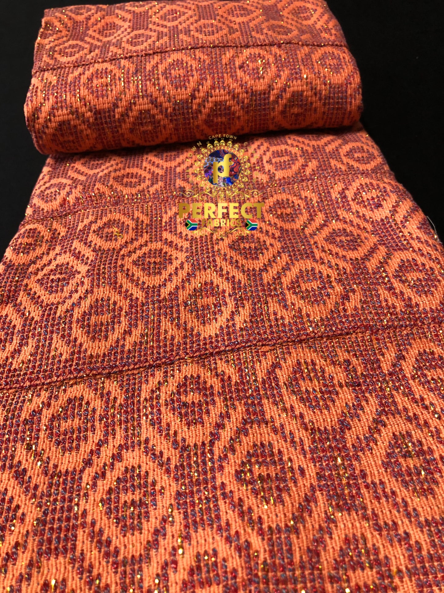 Orange Ashanti Kente