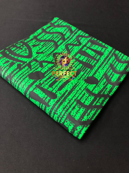 Green & Black Tribal Ankara