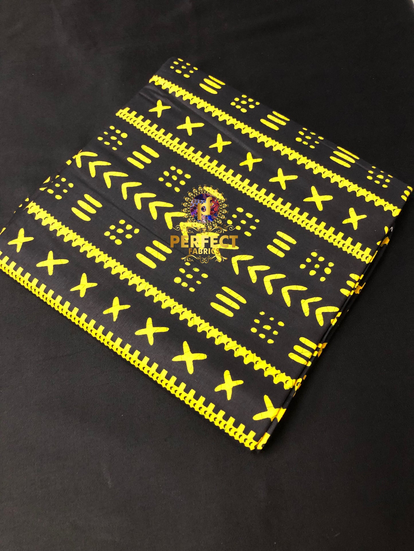 Yellow & Black Tribal Ankara