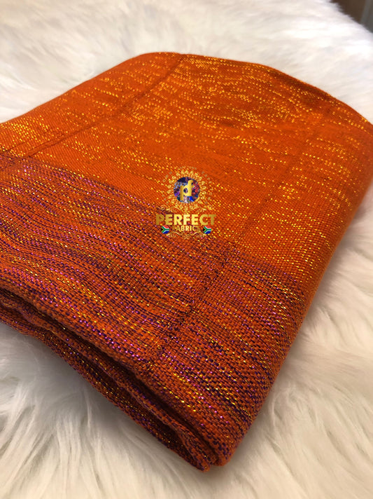 Purple, Orange & Pink Ombre Ashanti Kente
