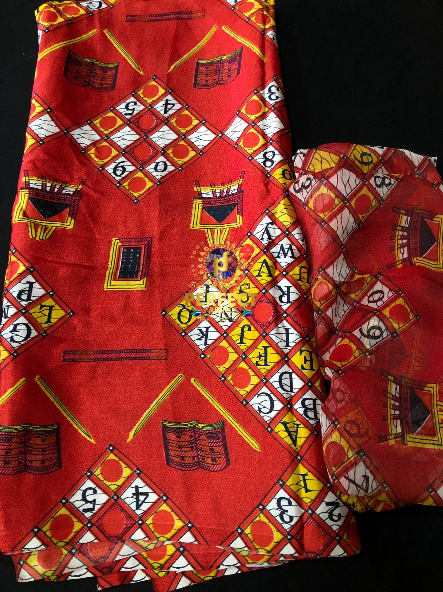 Ankara Vintage ABC Silk Set