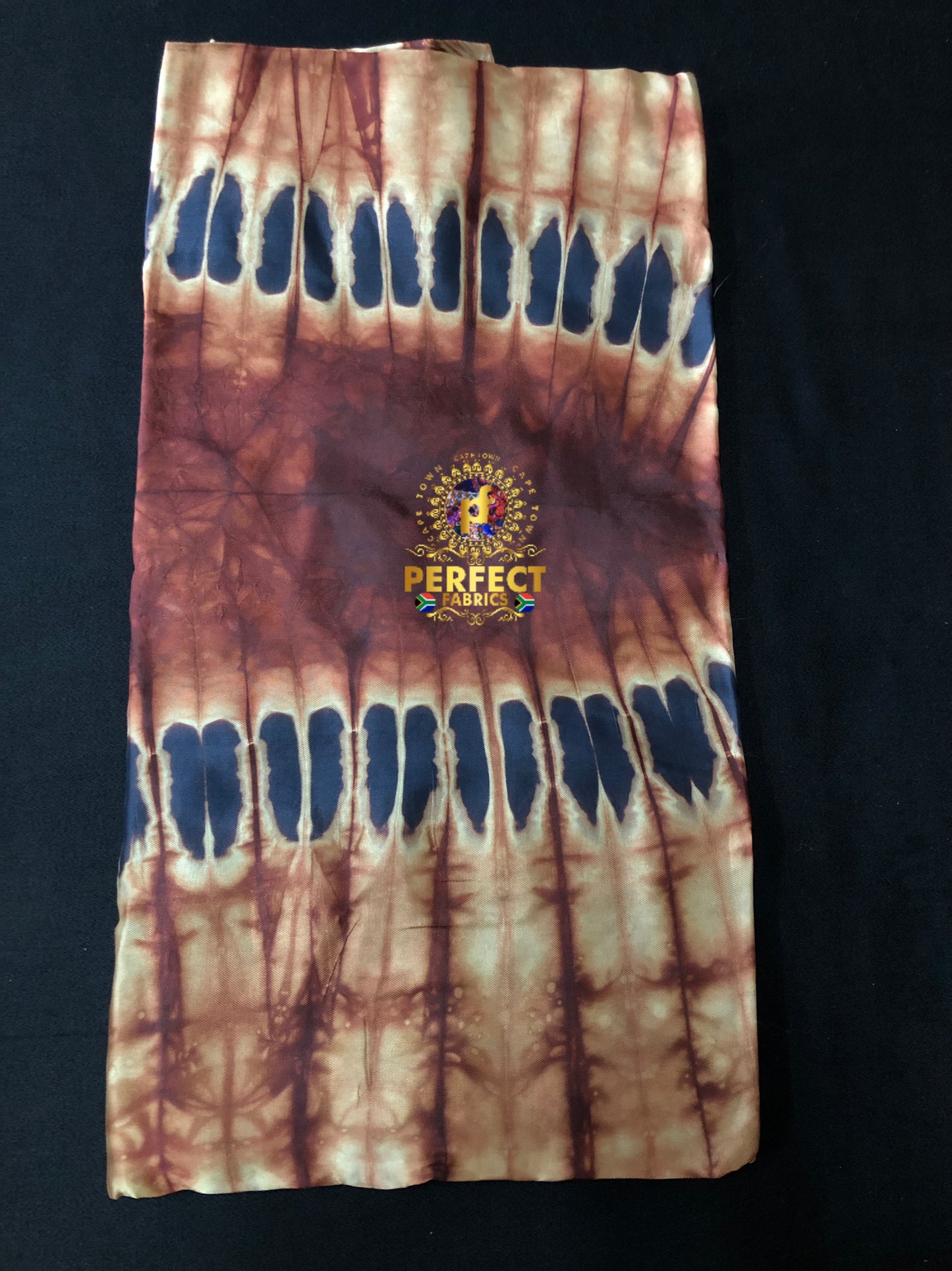 Brown Silk Adire
