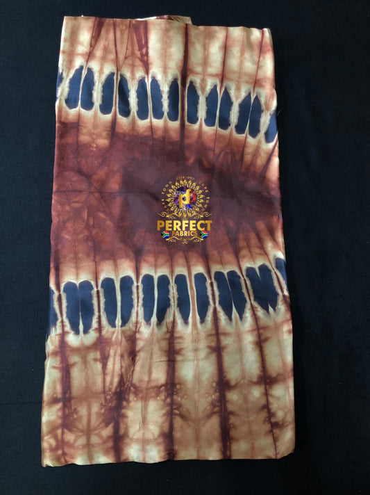 Brown Silk Adire