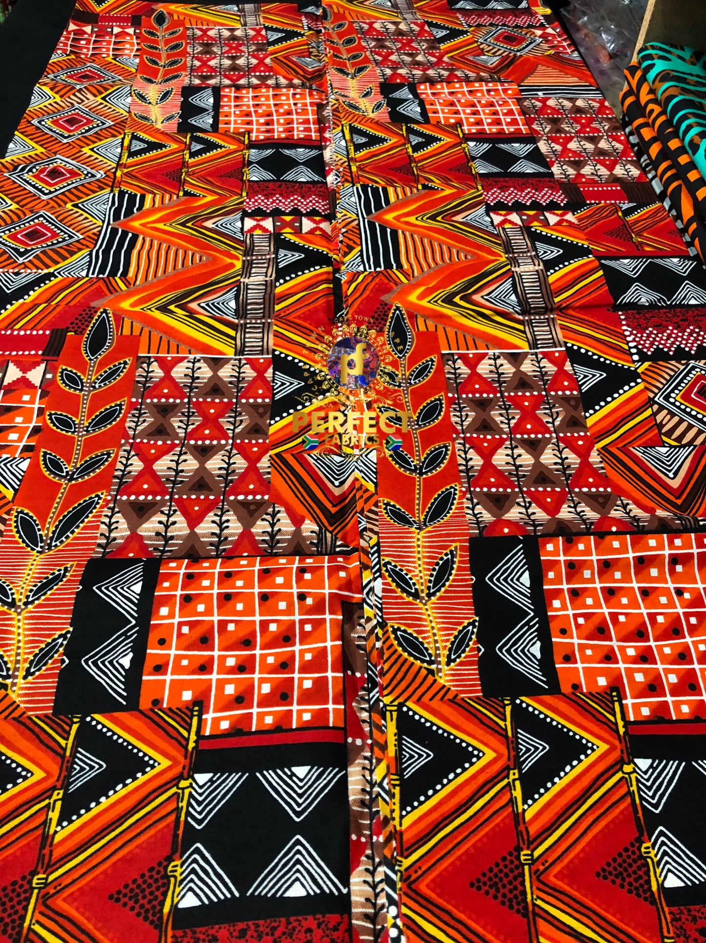 Unique Orange Tribal Ankara