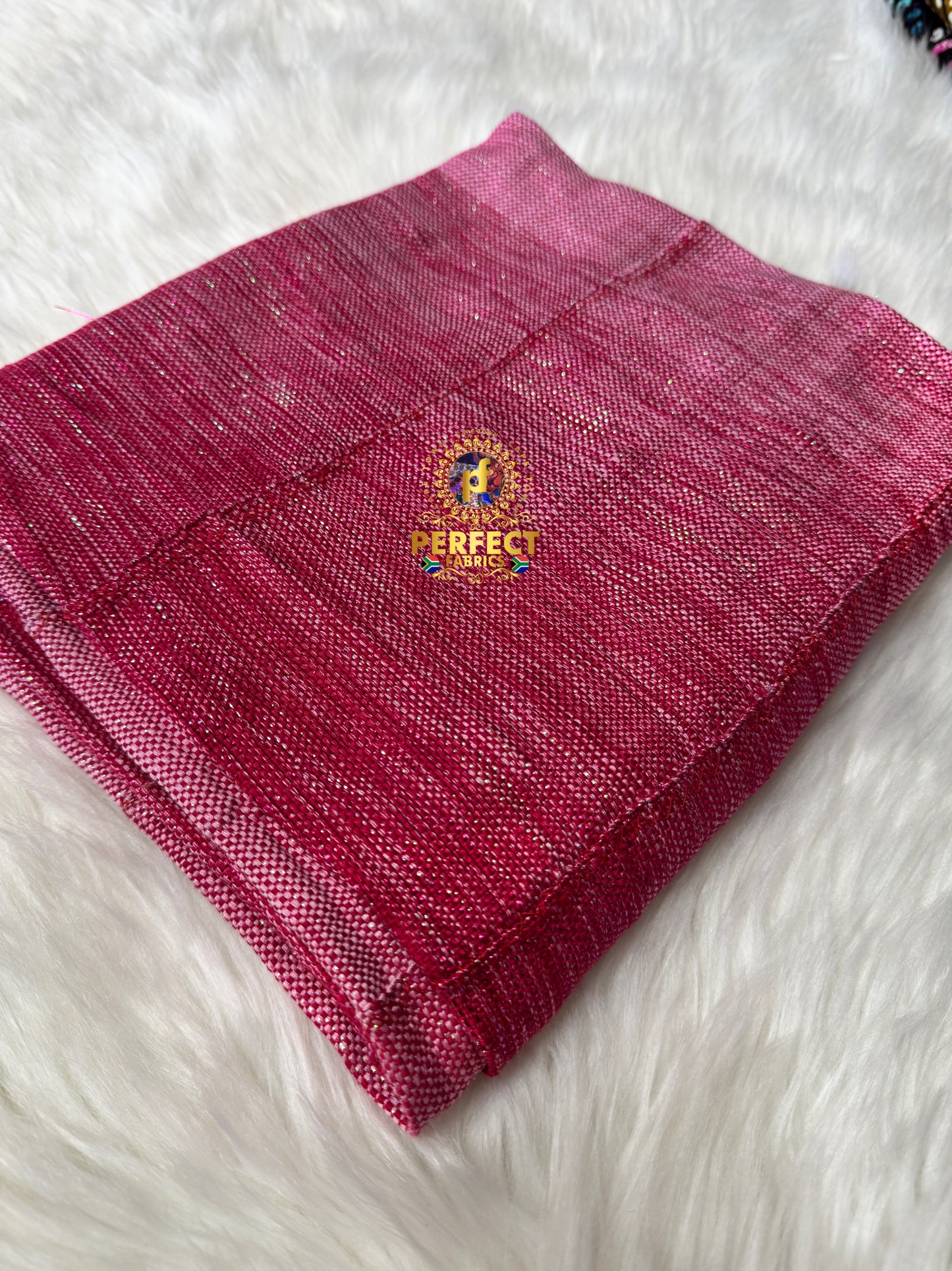 Pink Tones Ombre Shimmery Plain Kente