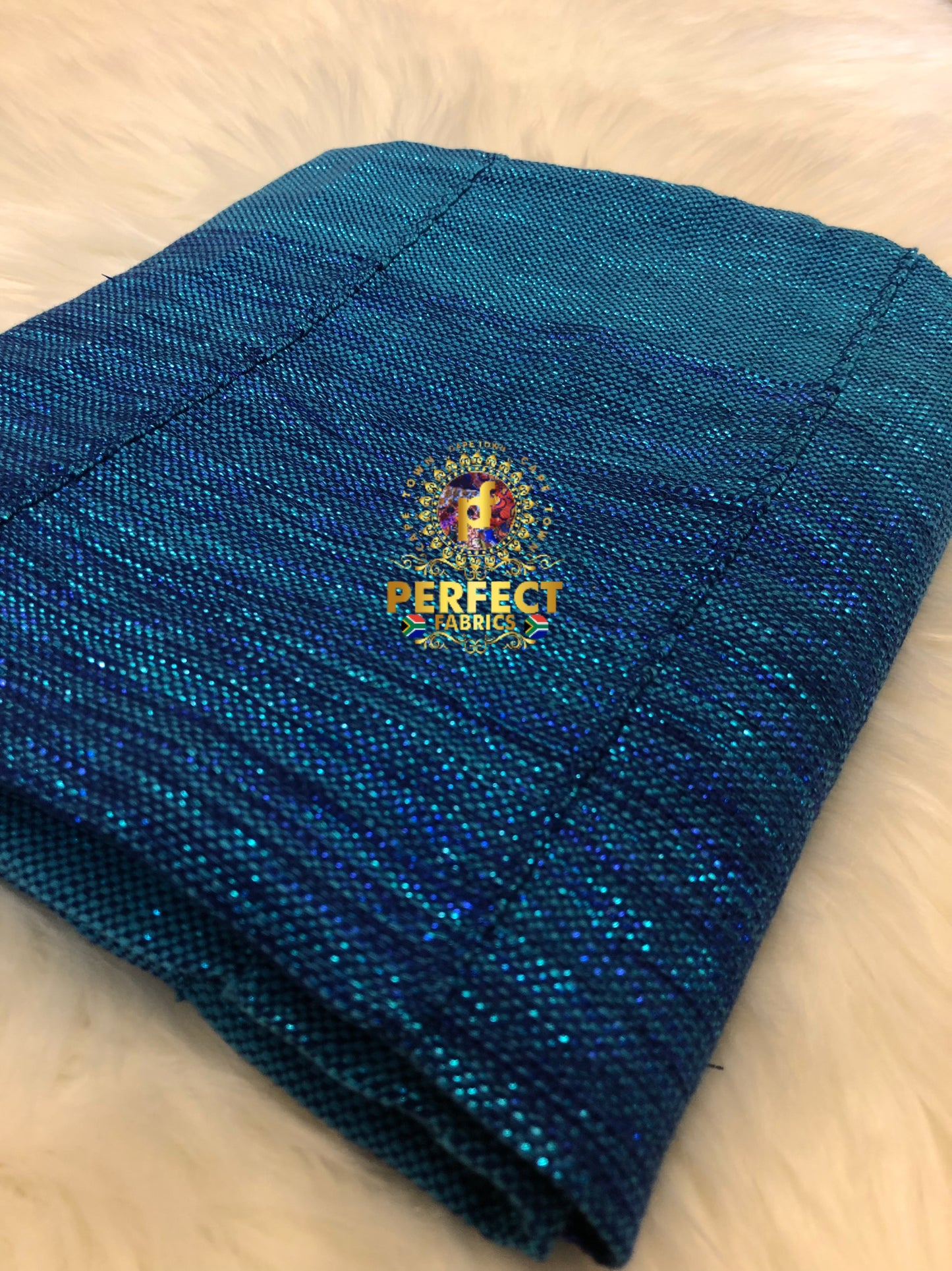 Blue Tones Ombre Shimmery Plain Ashanti Kente