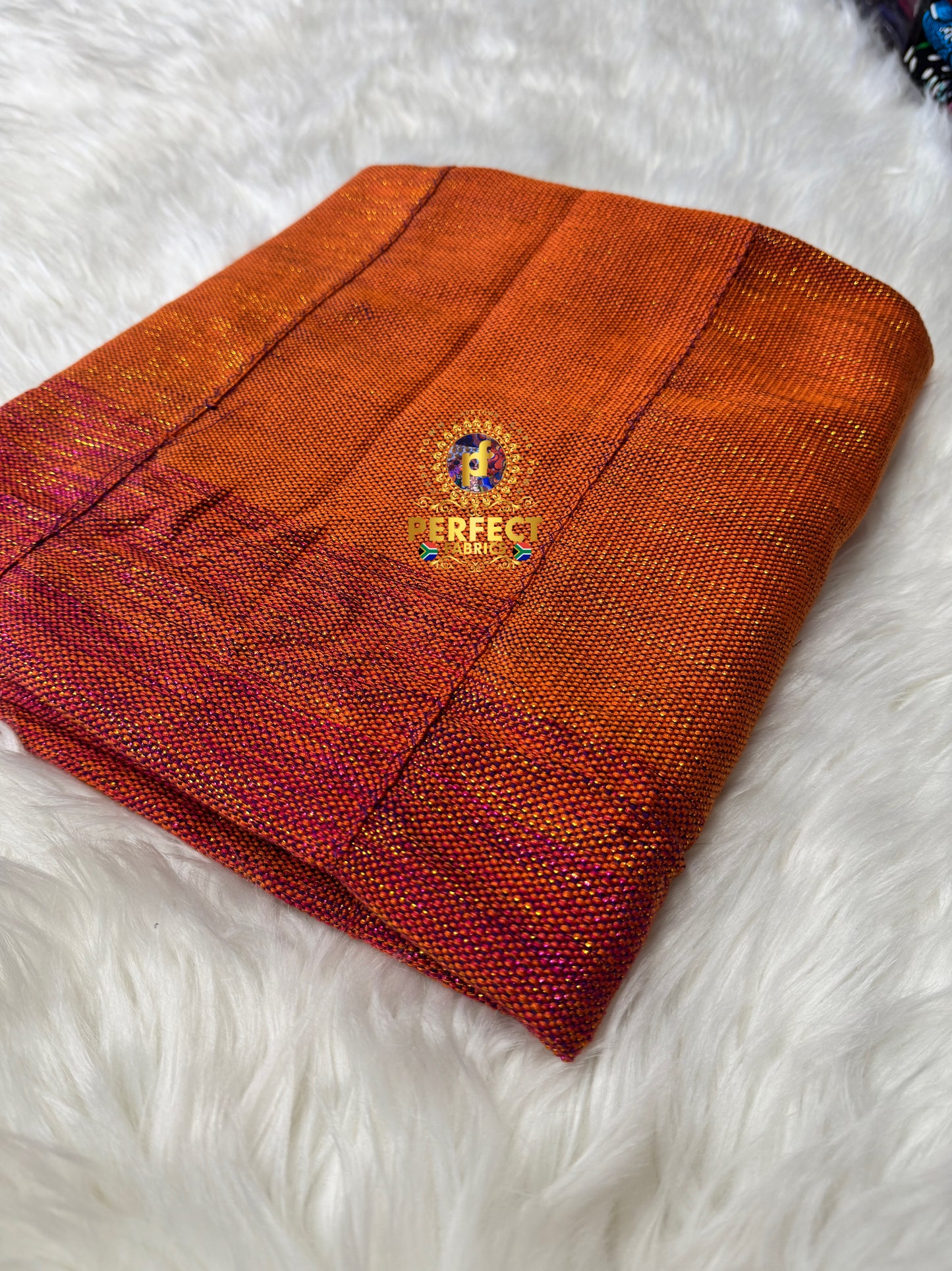 Purple, Orange & Deep Pink Ombre Shimmery Plain