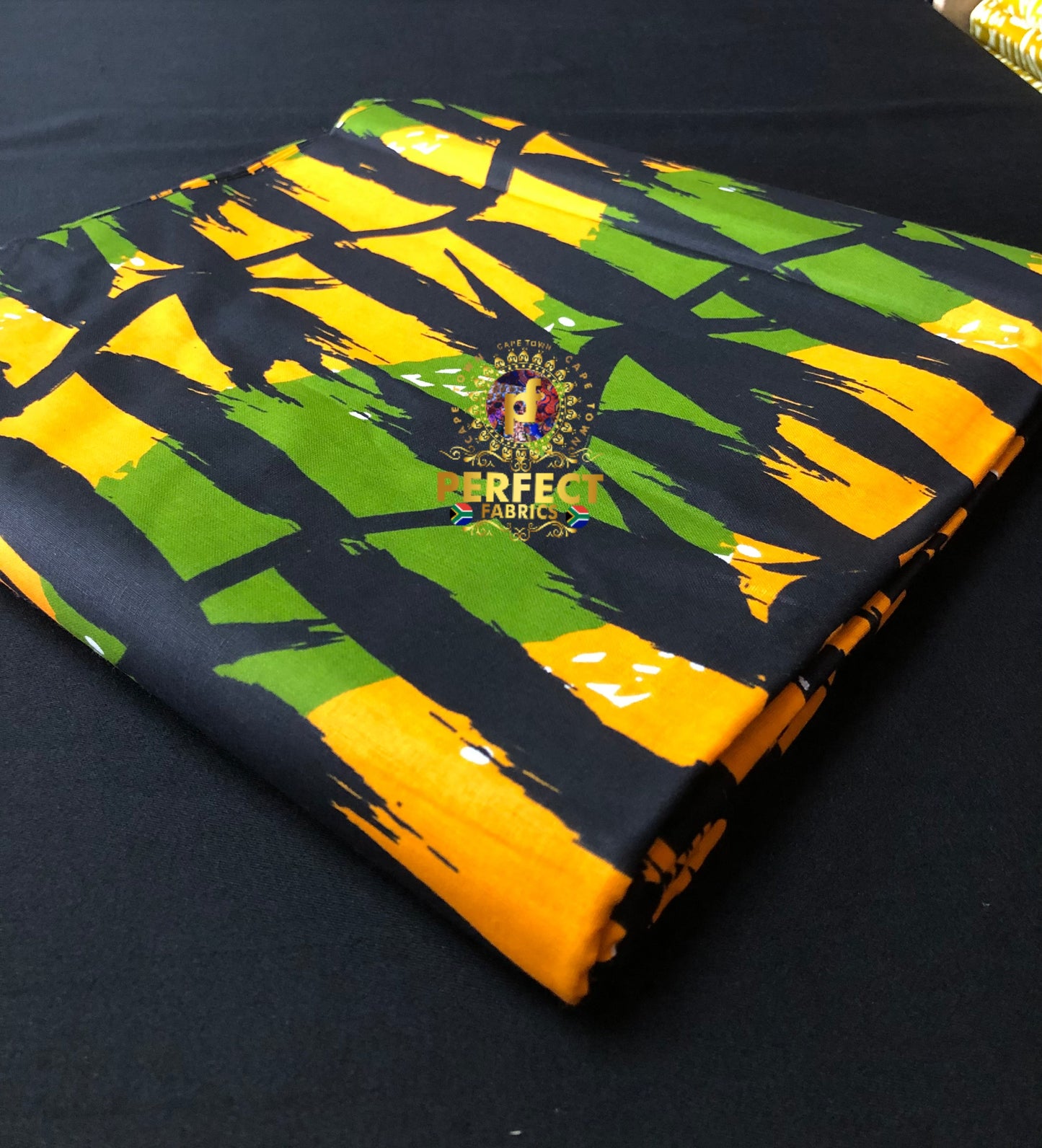 Green & Gold Cotton Ankara