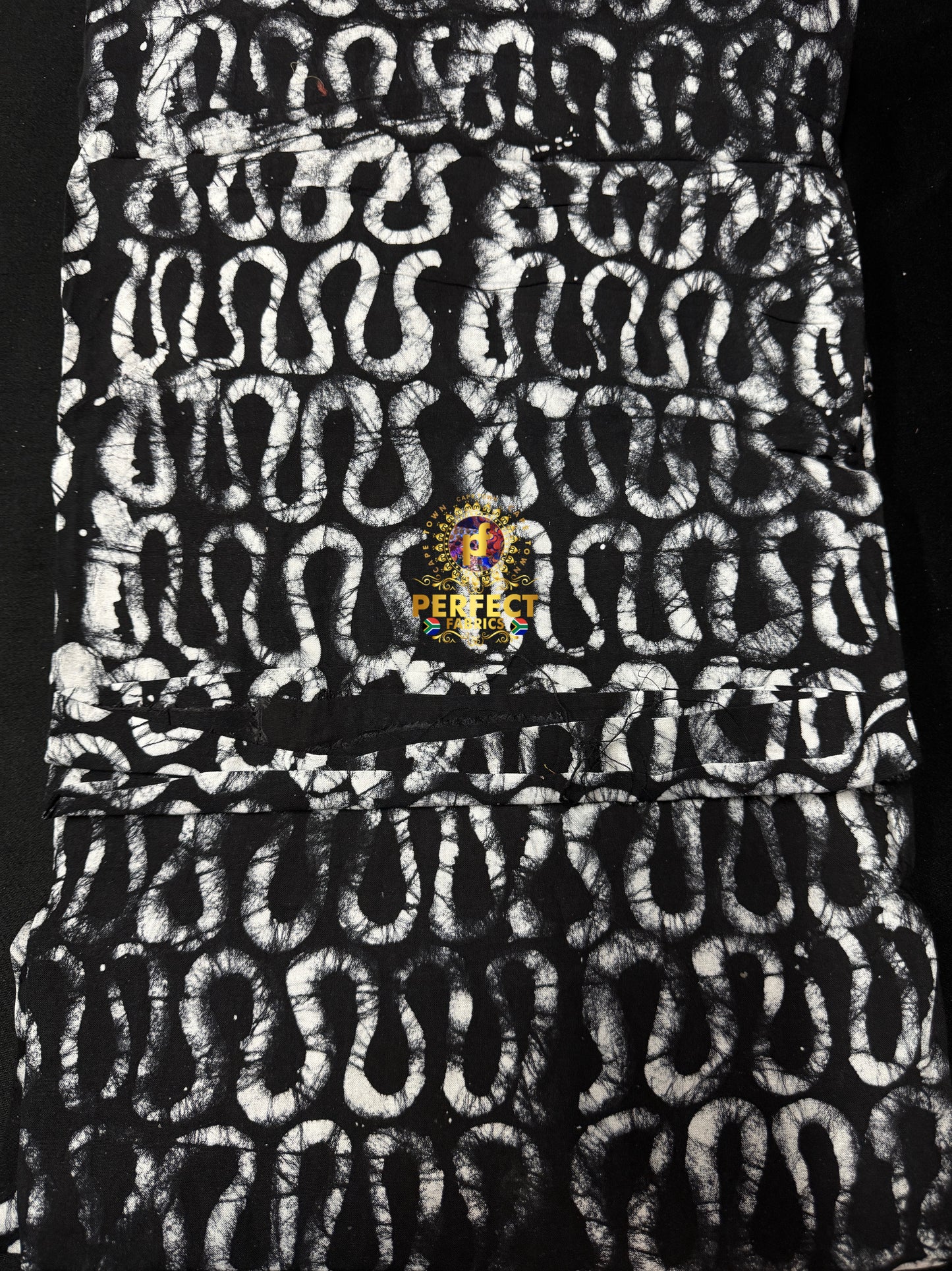 Black & White Cotton Adire