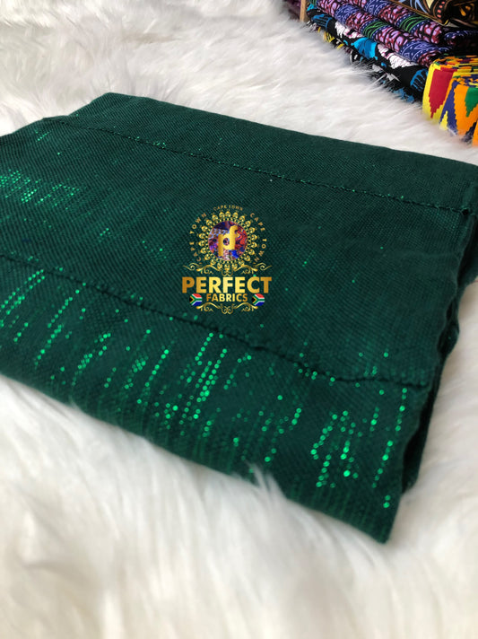 Green Shimmery Kente