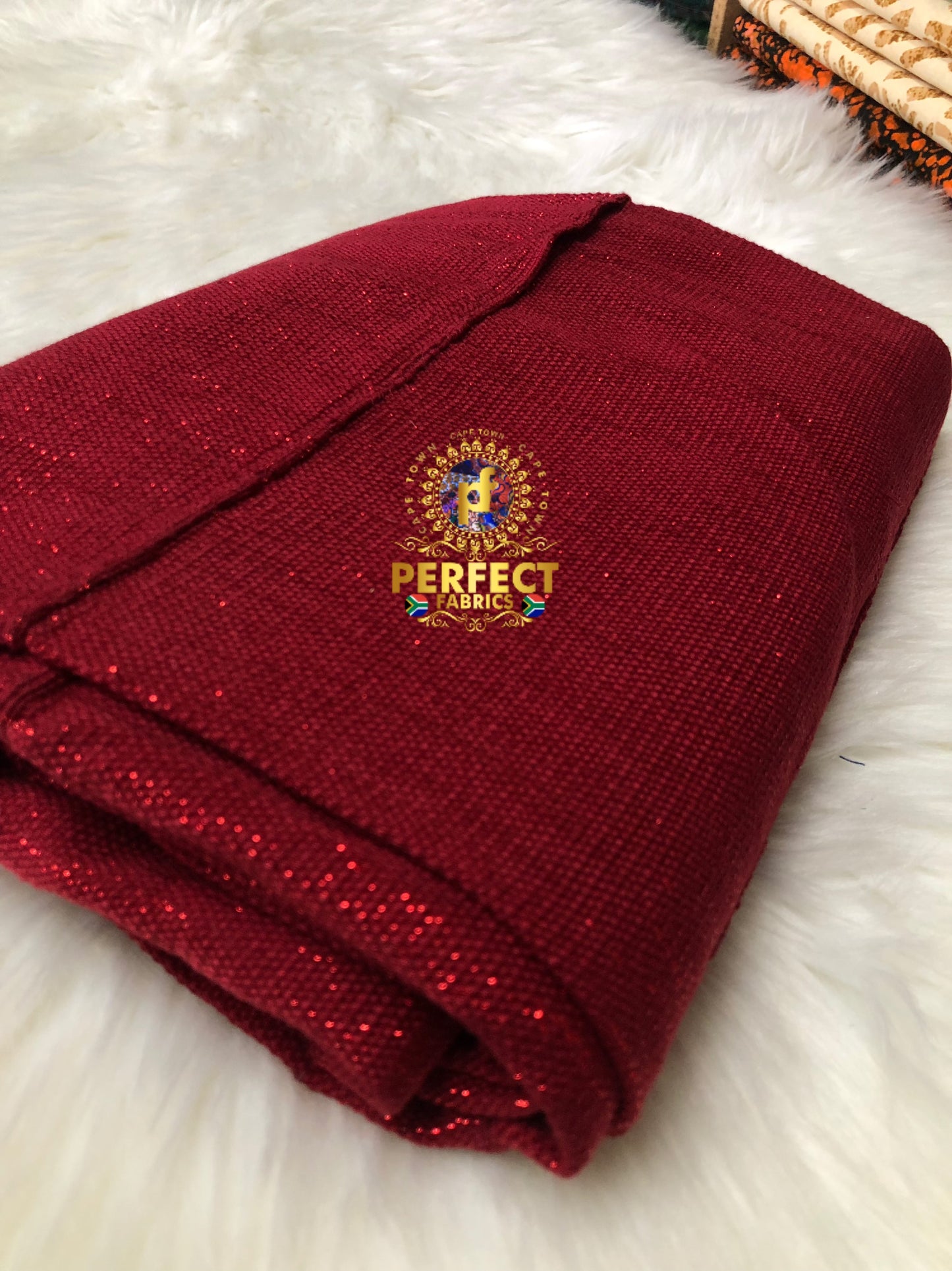 Ashanti- Maroon Shimmery Plain