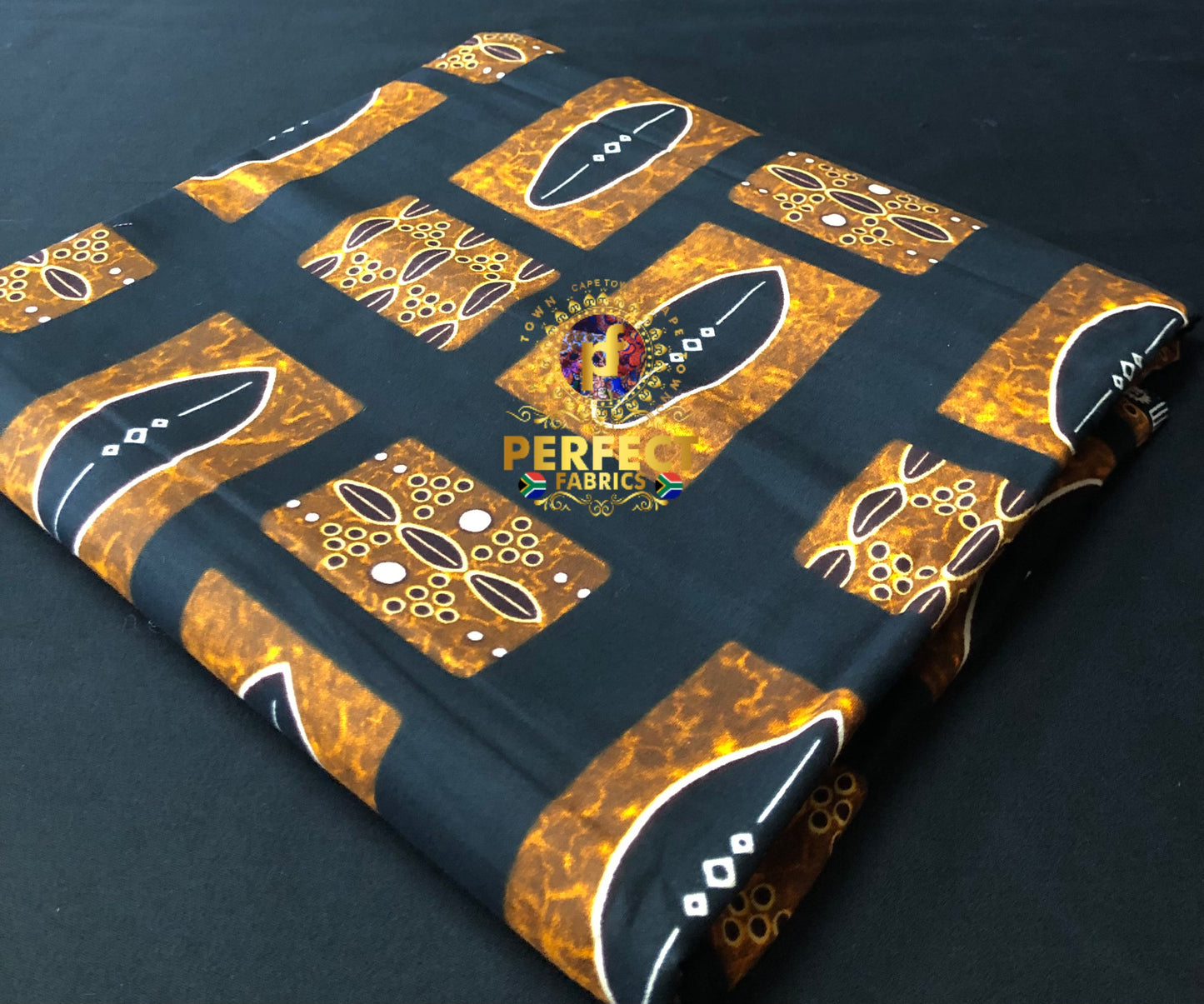 Brown & Black Tribal Ankara