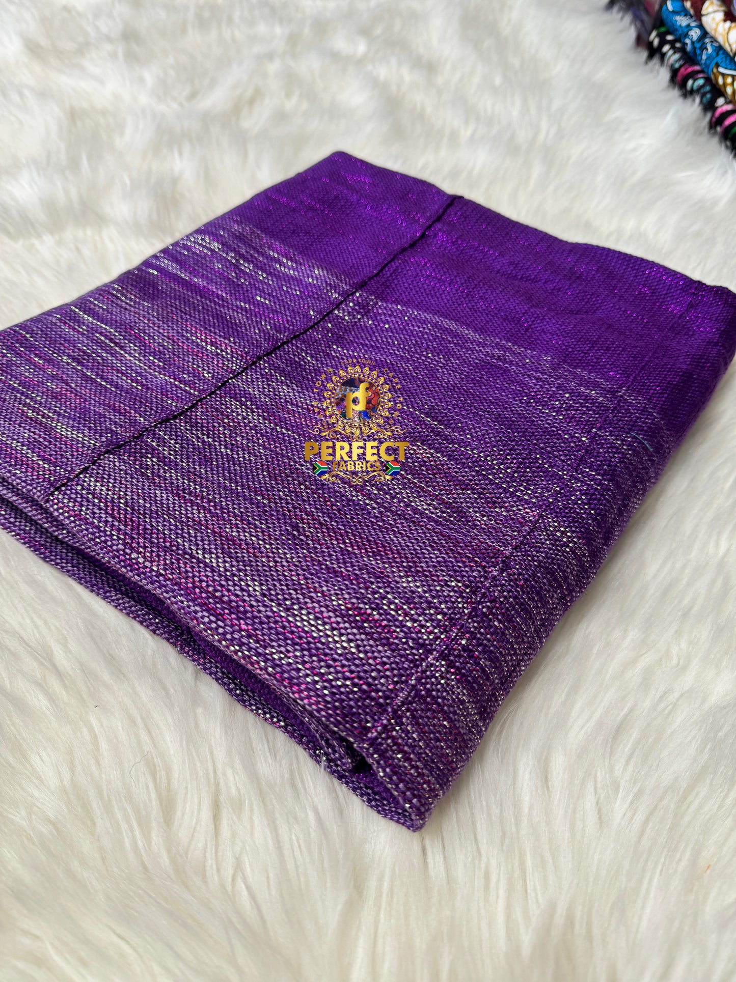 Purple & Lilac Ombre Shimmery Kente