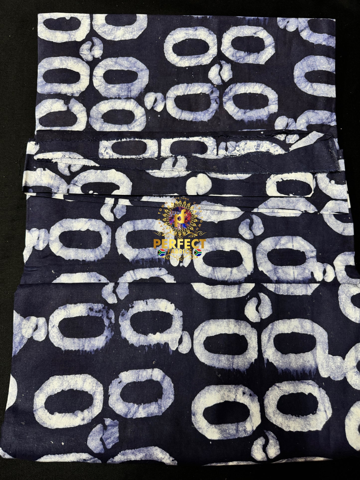 Navy & White Cotton Adire