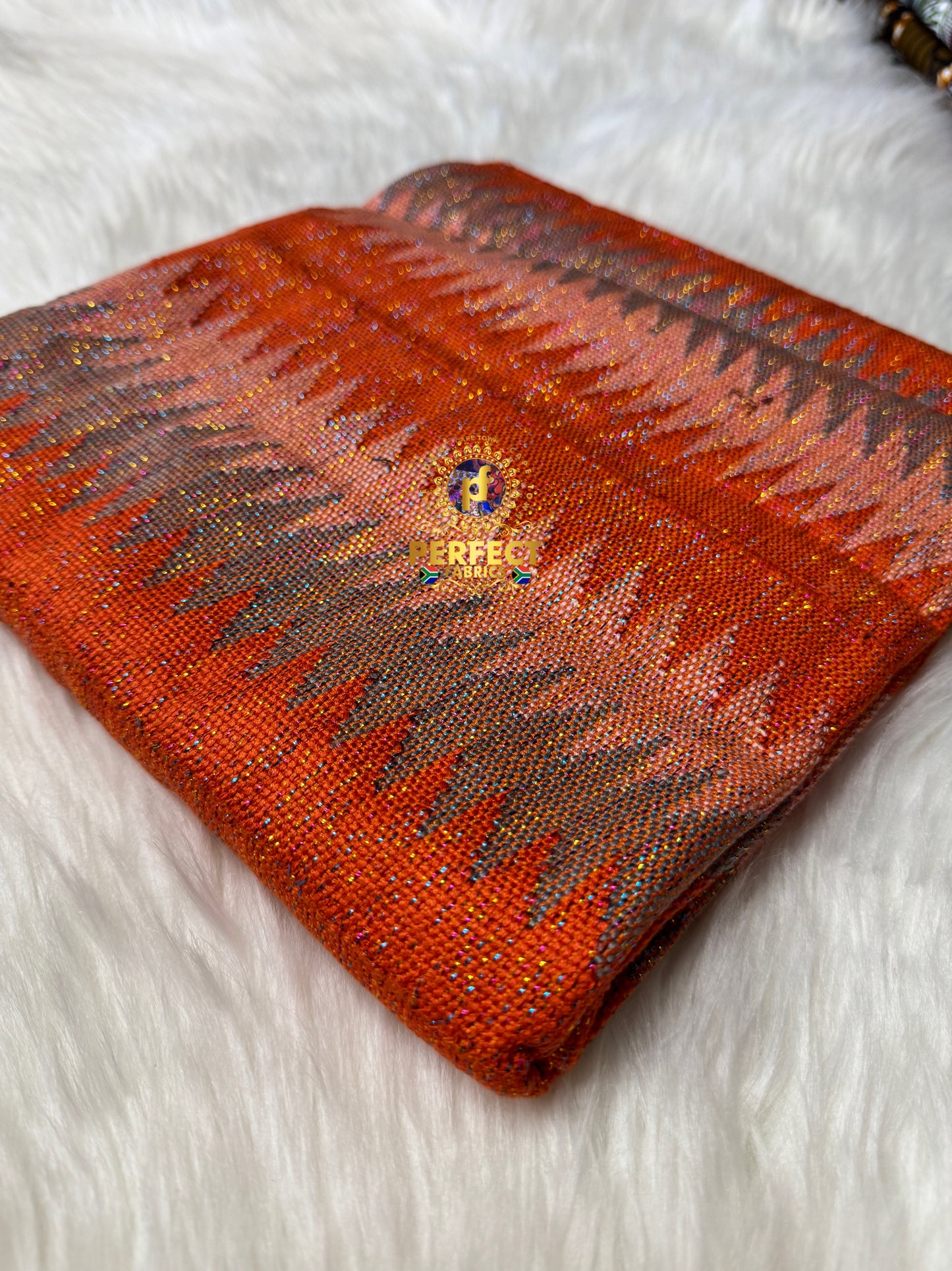 Orange Tones Ashanti Kente