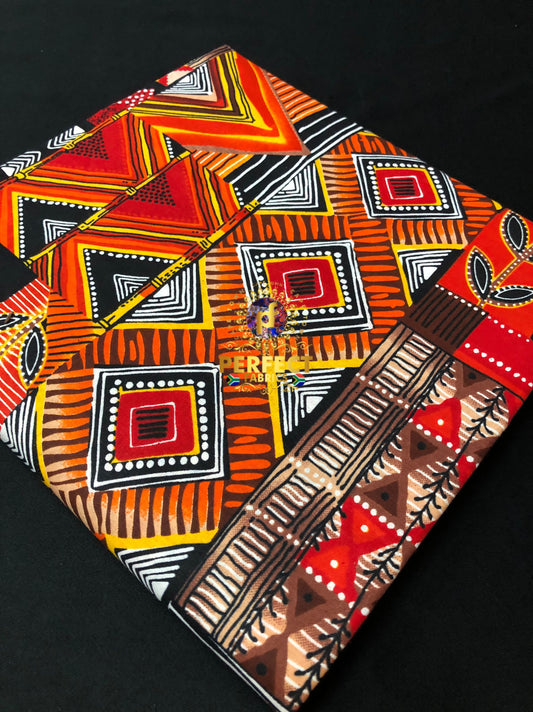 Unique Orange Tribal Ankara