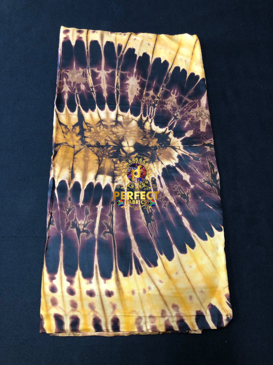 Mustard Yellow Silk Adire