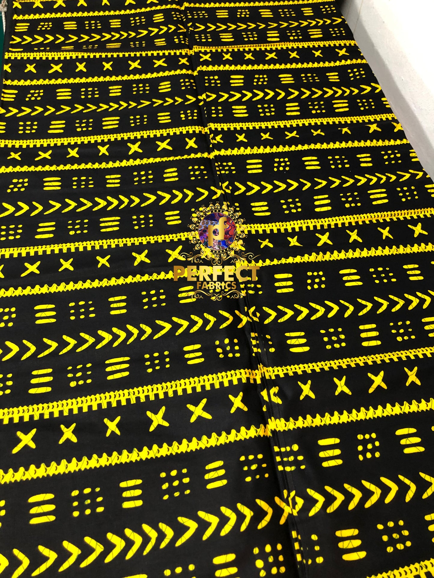 Yellow & Black Tribal Ankara