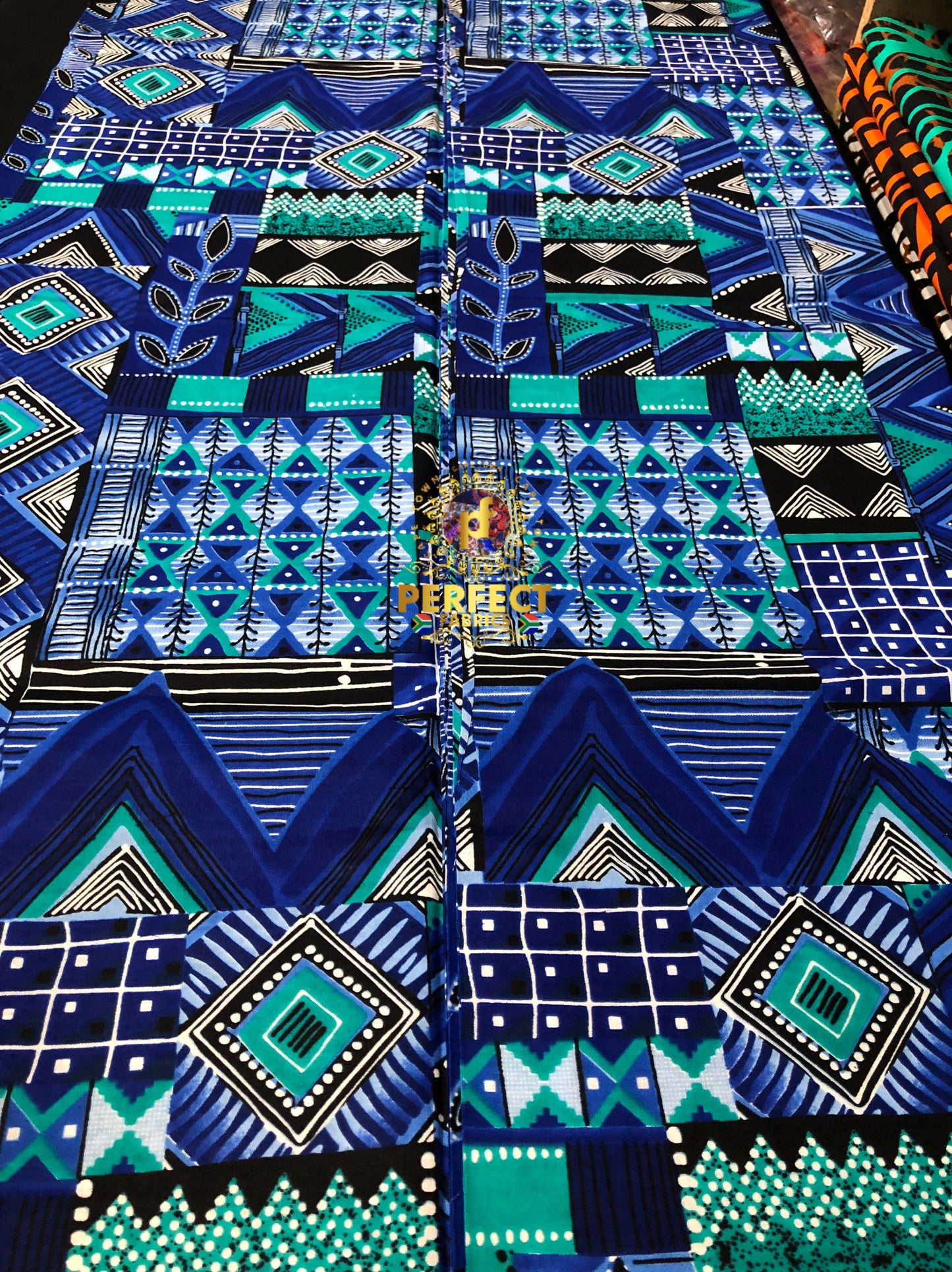 Unique Blue Tribal Ankara