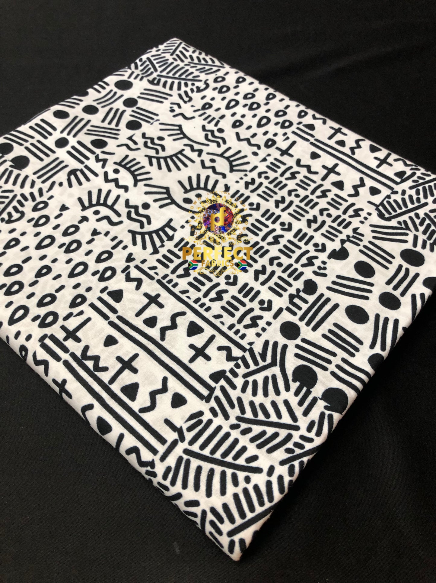 White & Black Tribal Ankara