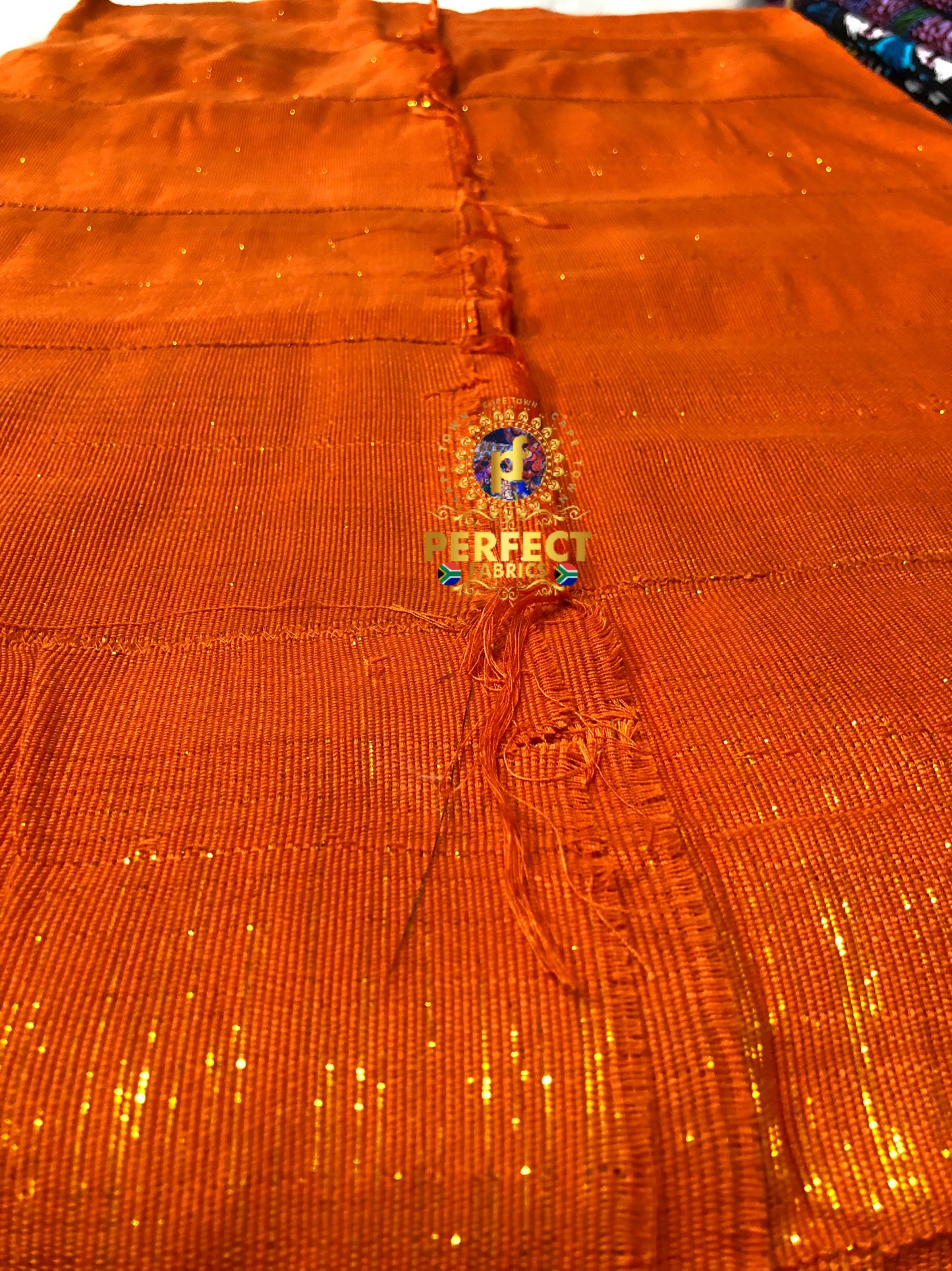 Ashanti- Orange Shimmery Plain