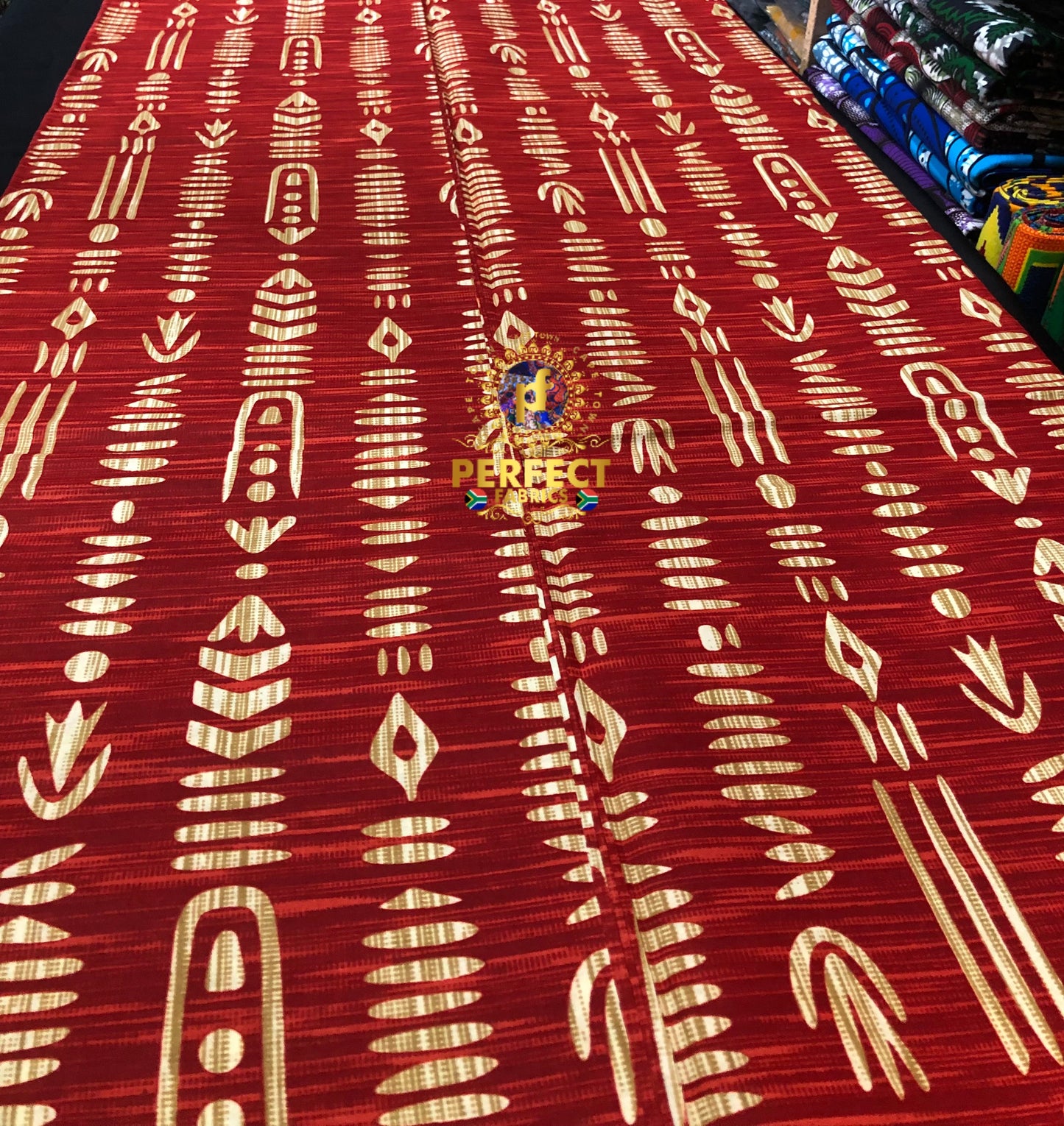 Red & Cream Tribal Ankara