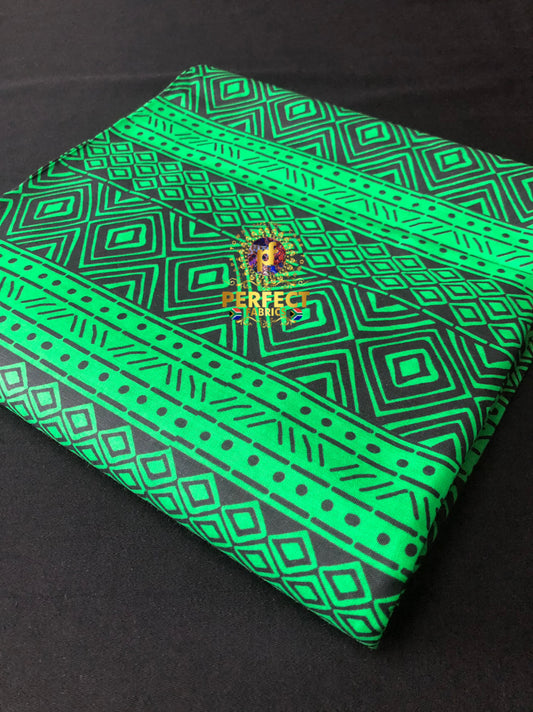 Green & Black Tribal Ankara