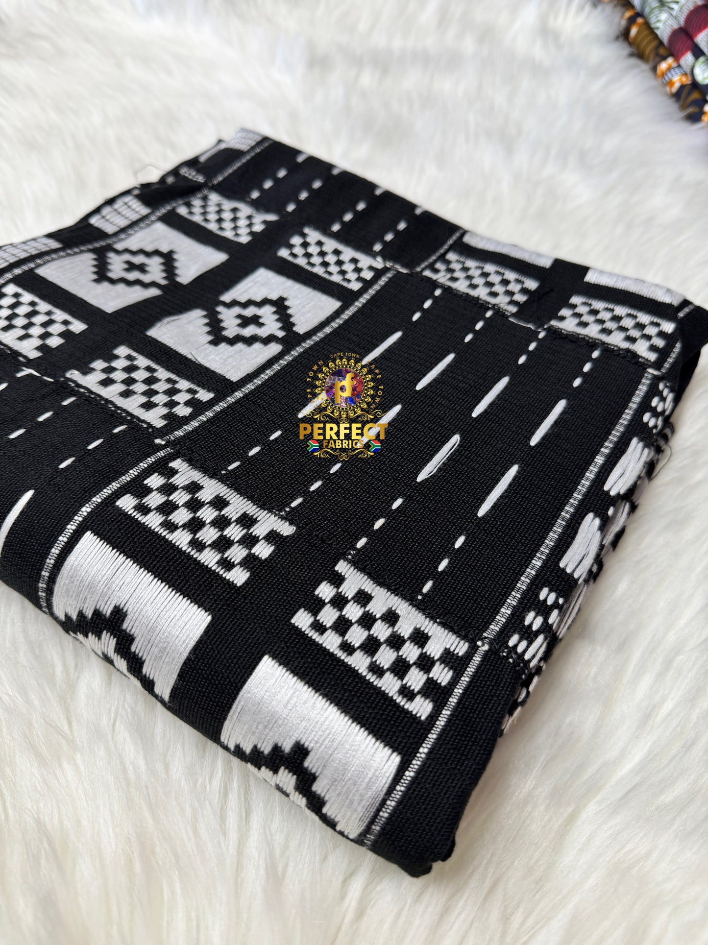 Black & White Ashanti Kente