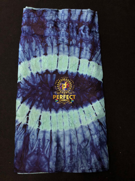 Blue Tones Silk Adire