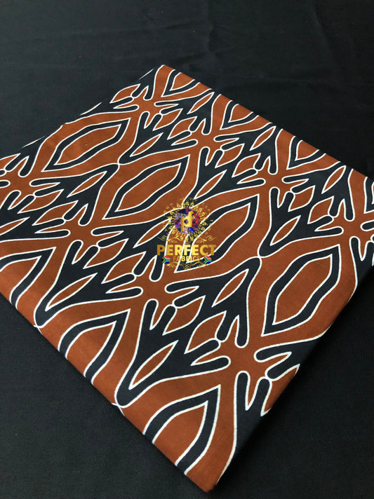 Brown & Black Tribal Ankara