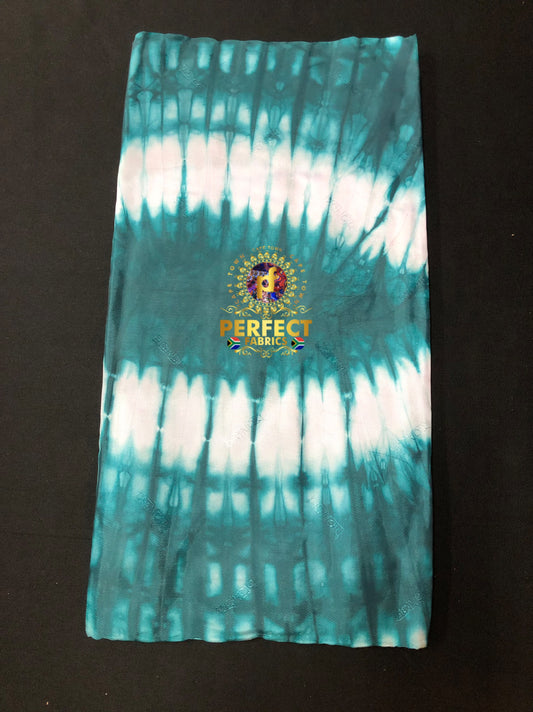 Turquoise Green Silk Adire