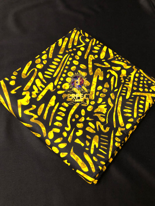 Yellow & Black Ankara