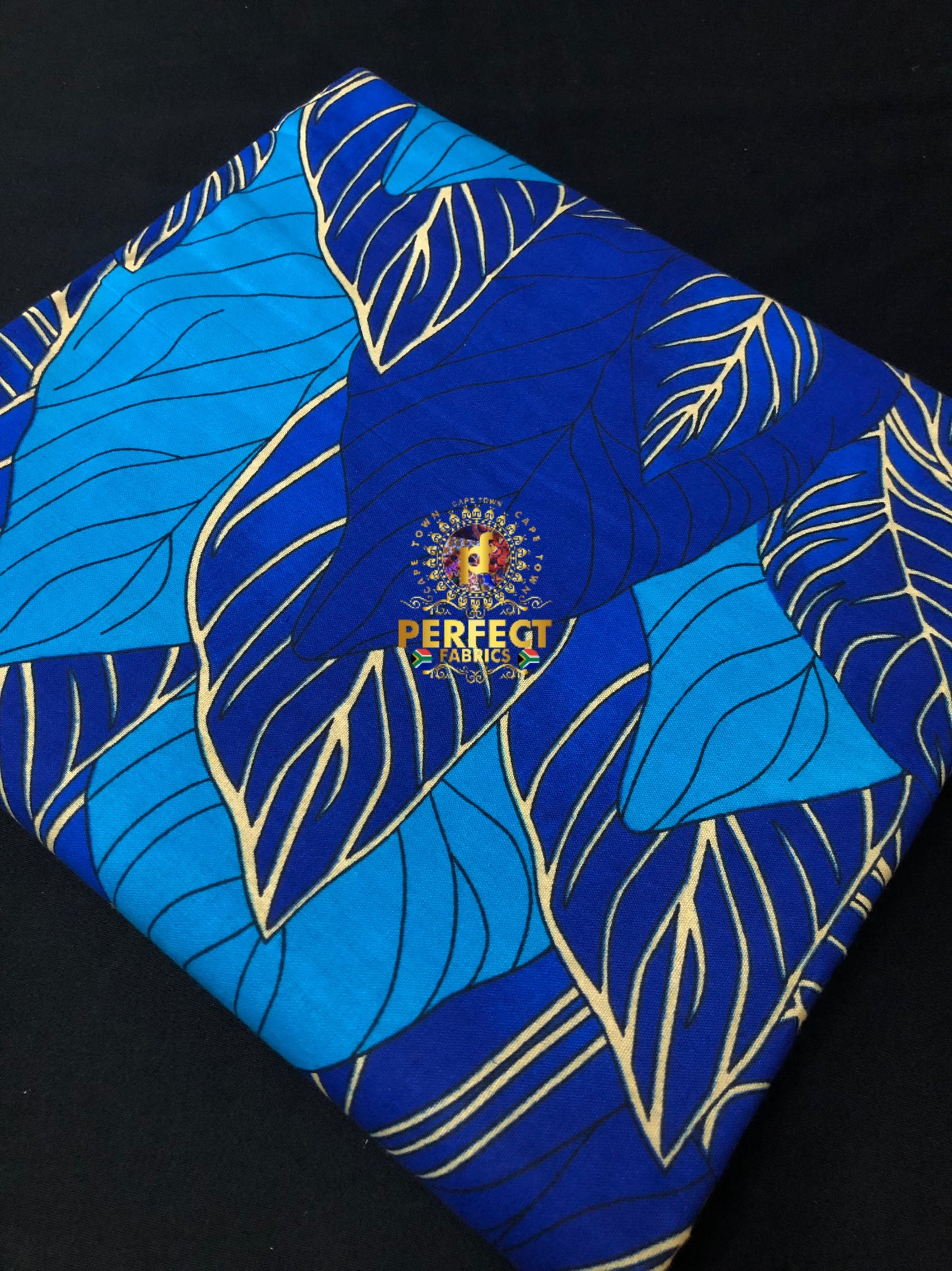 Unique Blue Cotton Ankara