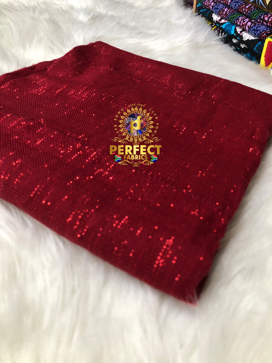 Ashanti- Maroon Shimmery Plain