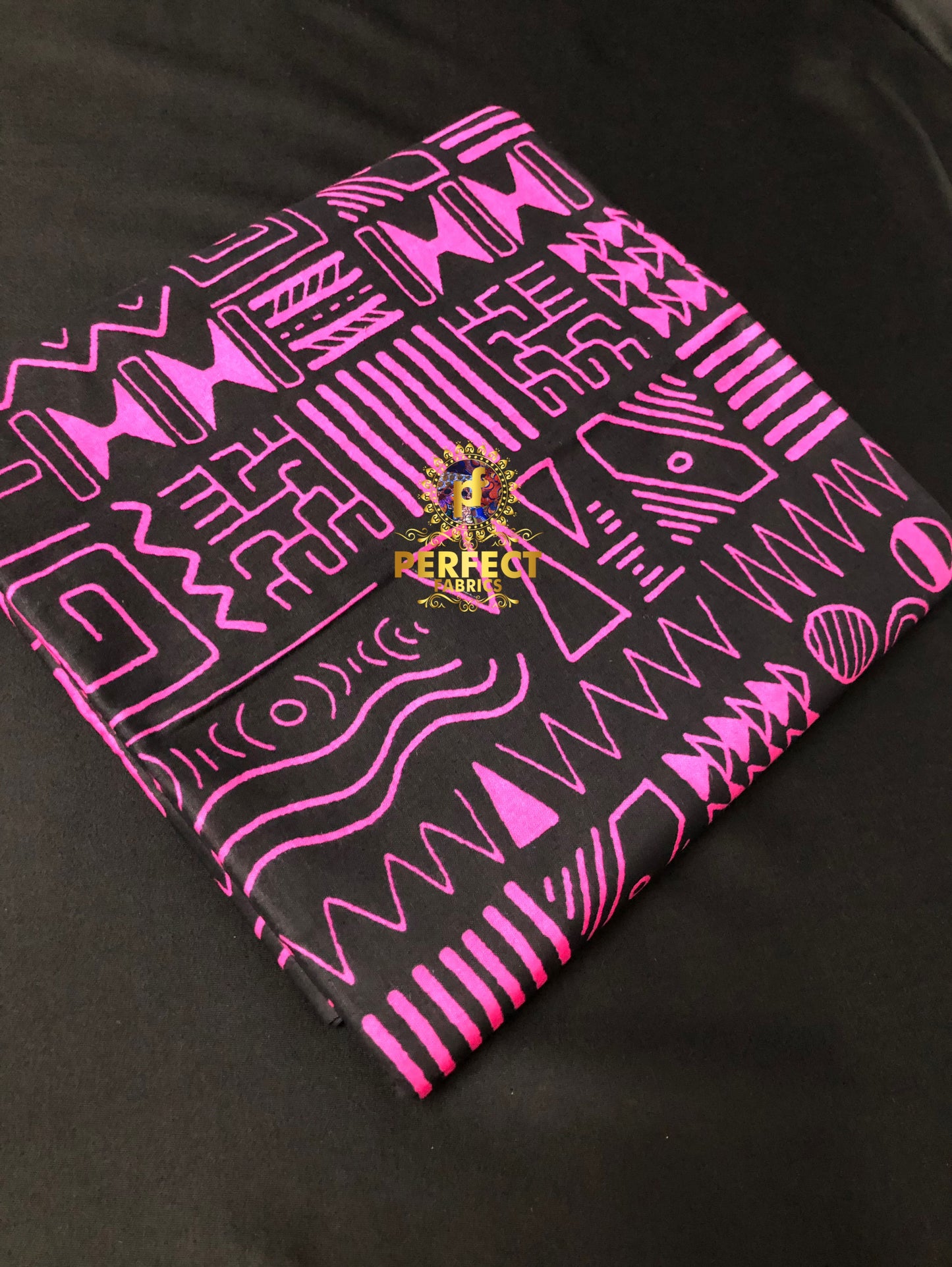 Pink & Black Tribal Ankara