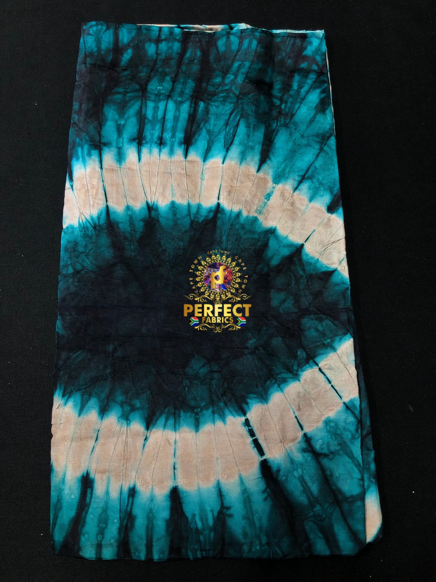 Dark Green Silk Adire