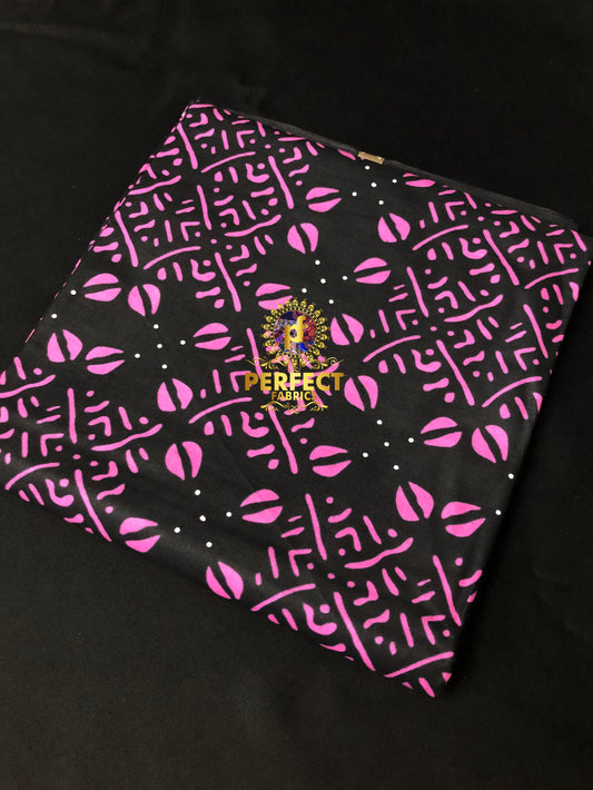 Black & Pink Tribal Ankara