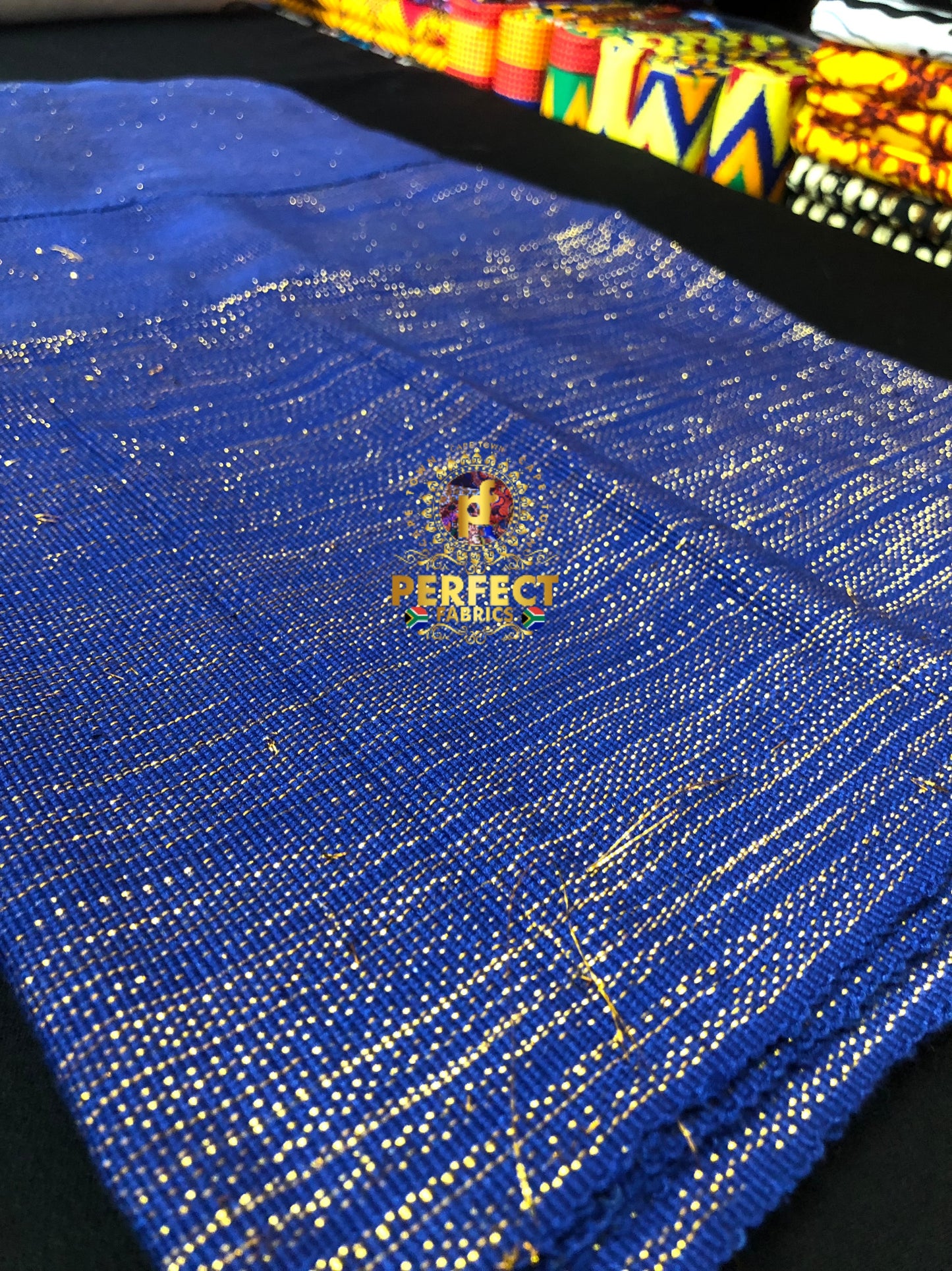 Fugu- Blue & Gold Shimmery Plain