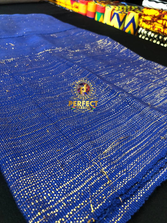 Fugu- Blue & Gold Shimmery Plain