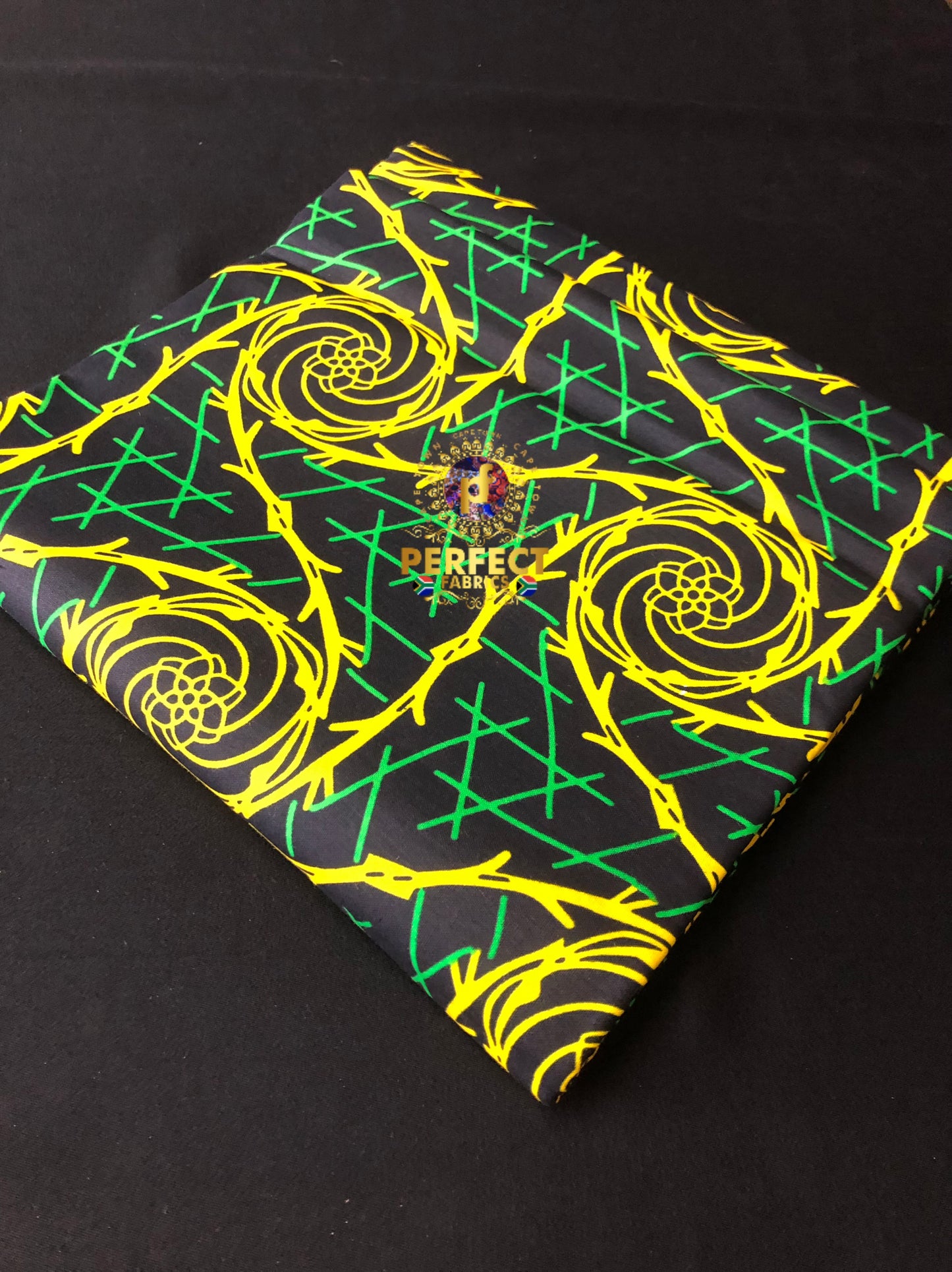 Green & Yellow Cotton Ankara
