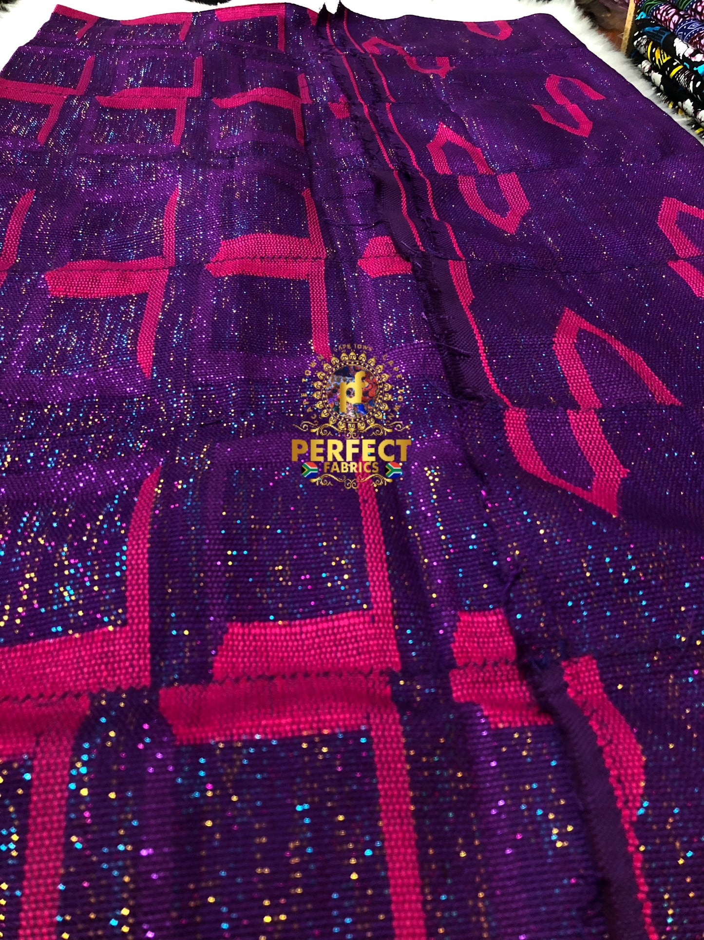Pink & Purple Ashanti Kente