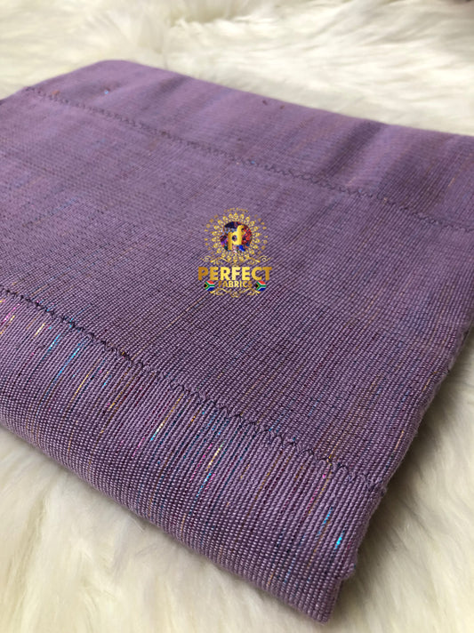 Ashanti- Lilac with Mixed Shimmery Plain Kente