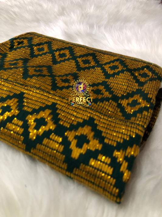 Green & Gold Ashanti Kente